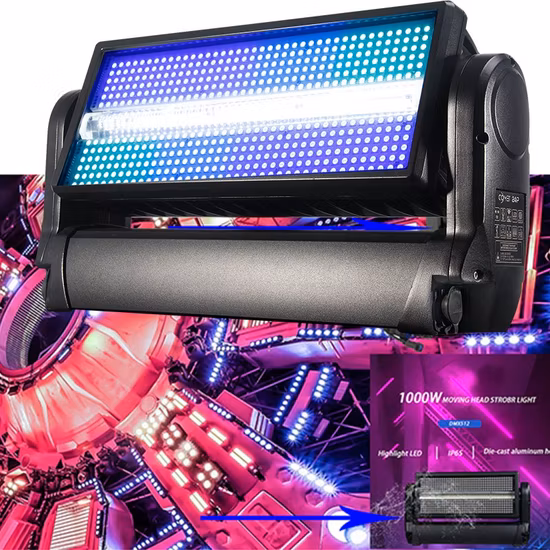 Wasserdichte Bühnenbeleuchtung, Outdoor-Projektausrüstung, 1000 W Strobe-LED-Moving-Head-Licht