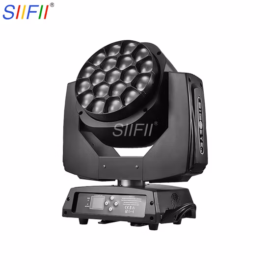 19 x 15 W RGBW LED Bee Eye Zoom Wash Moving Head Bühnen-DJ-Licht