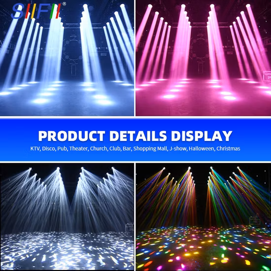 6PCS LED + 1 Laser Wash Gobo Muster Laser Moving Head Super Beam Licht für Clear Bar KTV